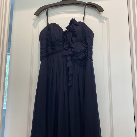 ABS by Allen Schwartz Navy Gown - Picture 1 of 9